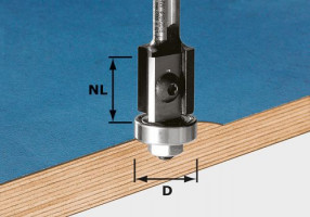 FESTOOL 491082 Edge-trimming cutter with reversible blades HW S8 D19/20WM Z2