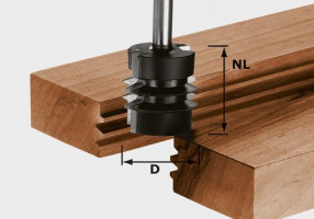 FESTOOL 491034 Tongue and groove cutter HW S8 D34/NL32