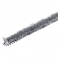 HETTICH 9193423 Strip with brush, 2500mm, 6 mm, gray