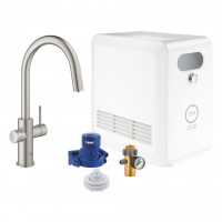 GROHE 31325DC2 Blue Professional set with C-outlet supersteel