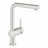 GROHE 30437DC0 Tap VENTO L-outlet with supersteel pull-out aerator