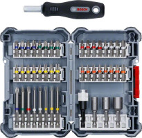 BOSCH 2607017693 45 Piece Pick and Click Hand Screwdriver Bit Set