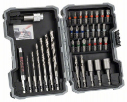 BOSCH 2607017566 Set of 35 wood drill bits and screw bits Extra Hard