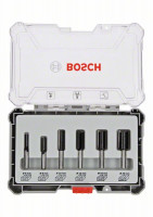 BOSCH 2607017466 6-piece set of cutters, slotting cutters with 8 mm shank