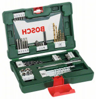 BOSCH 2607017314 48-Piece V-Line TiN Telescopic Magnet Drill Bit Set