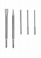 BOSCH 2607017515 5-piece SDS plus-5X set and chisel set