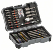 BOSCH 2607017561 43-Piece Screwdriver Bit and Socket Set Extra Hard