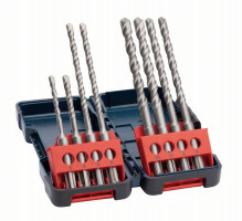 BOSCH 2607019903 8-piece hammer drill set SDS plus-3, Tough BOSCHx 5-10 mm