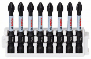 BOSCH 2608522330 Bit set Impact Control Power Bit, 8 pieces, 8×PH2