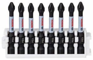 BOSCH 2608522331 Bit set Impact Control Power Bit, 8 pieces, 8×PZ2