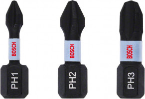 BOSCH 2608522470 Screwdriver bits Impact Control PH, 3 pcs