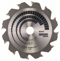 BOSCH 2608641199 Saw blade Construct Wood 150 x 20/16 x 2.4 mm; 12