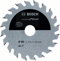 BOSCH 2608837666 Saw blade Standard for Wood for battery saws 85×1.1×15mm, 20