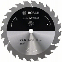 BOSCH 2608837669 Saw blade Standard for Wood for battery saws 140×1.5×10mm, 24