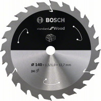 BOSCH 2608837670 Saw blade Standard for Wood for battery saws 140x1.5x12.7mm, 24