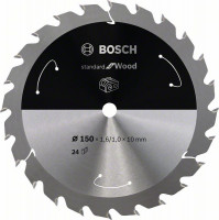 BOSCH 2608837673 Saw blade Standard for Wood for battery saws 150×1.6×10mm, 24