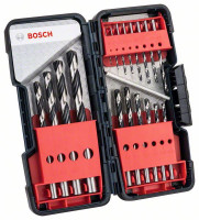 BOSCH 2608577350 PointTeQ HSS metal drill set, ToughBOSCHx 1-10 mm, 18 pieces