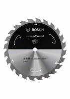 BOSCH 2608837679 Saw blade Standard for Wood for battery saws 165×1.5×10mm, 24