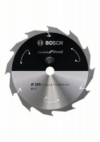 BOSCH 2608837680 Saw blade Standard for Wood for AKU p. 165×1.5×15.875mm, 12