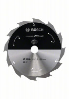 BOSCH 2608837684 Saw blade Standard for Wood for battery saws 165×1.5×20mm, 12