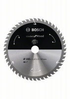 BOSCH 2608837687 Saw blade Standard for Wood for battery saws 165×1.5×20mm, 48