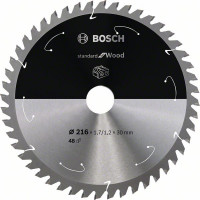 BOSCH 2608837723 Saw blade Standard for Wood for battery saws 216×1.7×30mm, 48