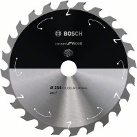 BOSCH 2608837733 Saw blade Standard for Wood for battery saws 254×2.2×30mm, 24