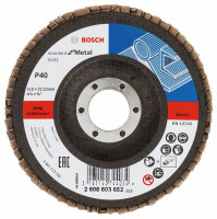 BOSCH 2608603652 Flap grinding wheel X431, Standard for Metal 115 mm, P40