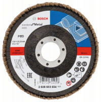 BOSCH 2608603654 Flap grinding wheel X431, Standard for Metal 115 mm, P80