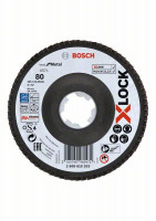 BOSCH 2608619203 Flap disc Best for Metal X571, bent, dia. 125mm, P80