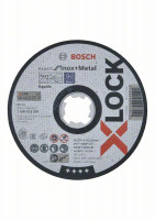 BOSCH 2608619264 X-LOCK cutting disc flat Expert for Inox+Metal, 125 × 1 mm