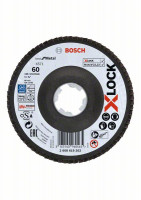 BOSCH 2608619202 Flap disc Best for Metal X571, bent, dia. 125mm, P60