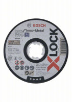 BOSCH 2608619263 X-LOCK cutting disc flat Expert for Inox+Metal, 115 × 1 mm