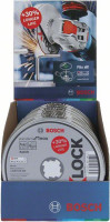 BOSCH 2608619266 X-LOCK cutting discs Standard for Inox, 115 × 1 mm, 10 pieces