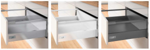 K-HETTICH InnoTech Atira, frontal, white, 350/70/176 with railing, 30kg SiSy