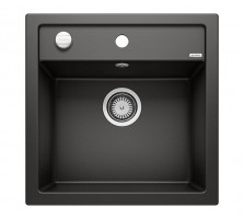 BLANCO 525871 Sink Dalago 5 black with Silgranit PuraDur eccentric