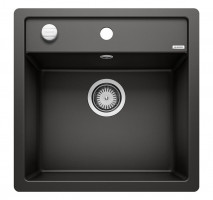 BLANCO 525872 Sink Dalago 5-F black with Silgranit PuraDur eccentric