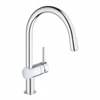 GROHE 32918000 Tap Minta C-spout with pull-out aerator chrome