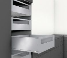 K-BLUM Legrabox C Pure 550 mm/70 kg, Blumotion/TOB, grey OG-M, internal, reling