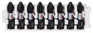 BOSCH 2608522325 8-piece Impact Control bit set, 8×PZ2