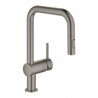 GROHE 32322AL2 Tap Minta U-drain lift. spray brushed Hard Graphite