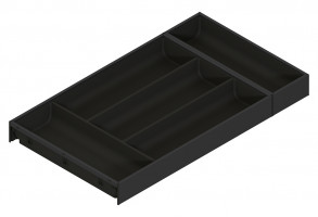 BLUM ZC7S550BS3 Ambia-line cutlery tray LBX/MVX, NL=550/W=300 cards. black CS-M