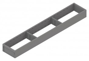 BLUM ZC7S600RS1 Ambia-line frame for LBX/MVX, NL=600/W=100 Indium gray IG-M