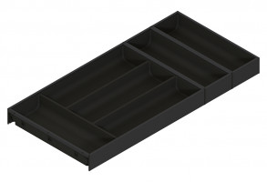 BLUM ZC7S650BS3 Ambia-line cutlery tray LBX/MVX, NL=650/W=300 carbon black CS-M