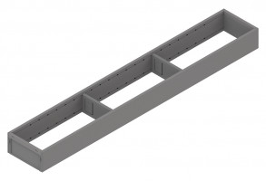 BLUM ZC7S650RS1 Ambia-line frame for LBX/MVX, NL=650/W=100 Indium gray IG-M