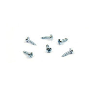 StrongFix Screw PZ 4x15 with half round head white zinc PZ2