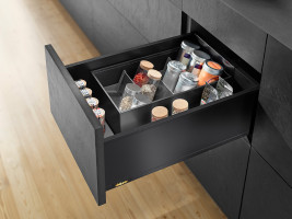 K-BLUM Legrabox C Pure 270mm/40 kg, Blumotion/TOB, karbon black CS-M, expando