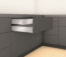 K-BLUM Legrabox M 500mm/40 kg, Blumotion/TOB, karbon black CS-M, internal