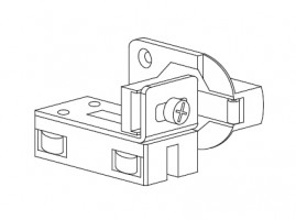 TERNO lower slider for folding doors 886