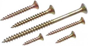 Screw PZ 3.5x60/36 countersunk head zinc yellow PZ2, partial thread